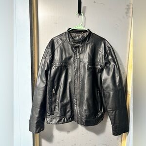 Men’s faux leather jacket